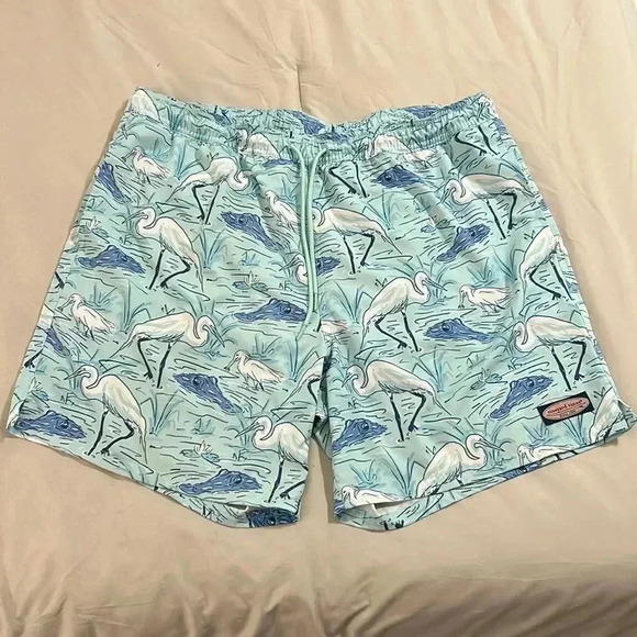 Men’s Vineyard vines swimming trunks size XL alligator crane - Picture 1 of 4
